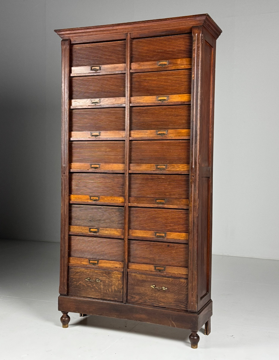 Belgian Oak Filing Cabinet, 1920