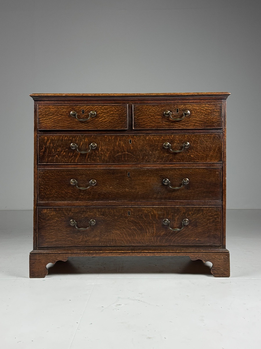 English Oak Chest Of Drawers, Circa 1780-photo-2