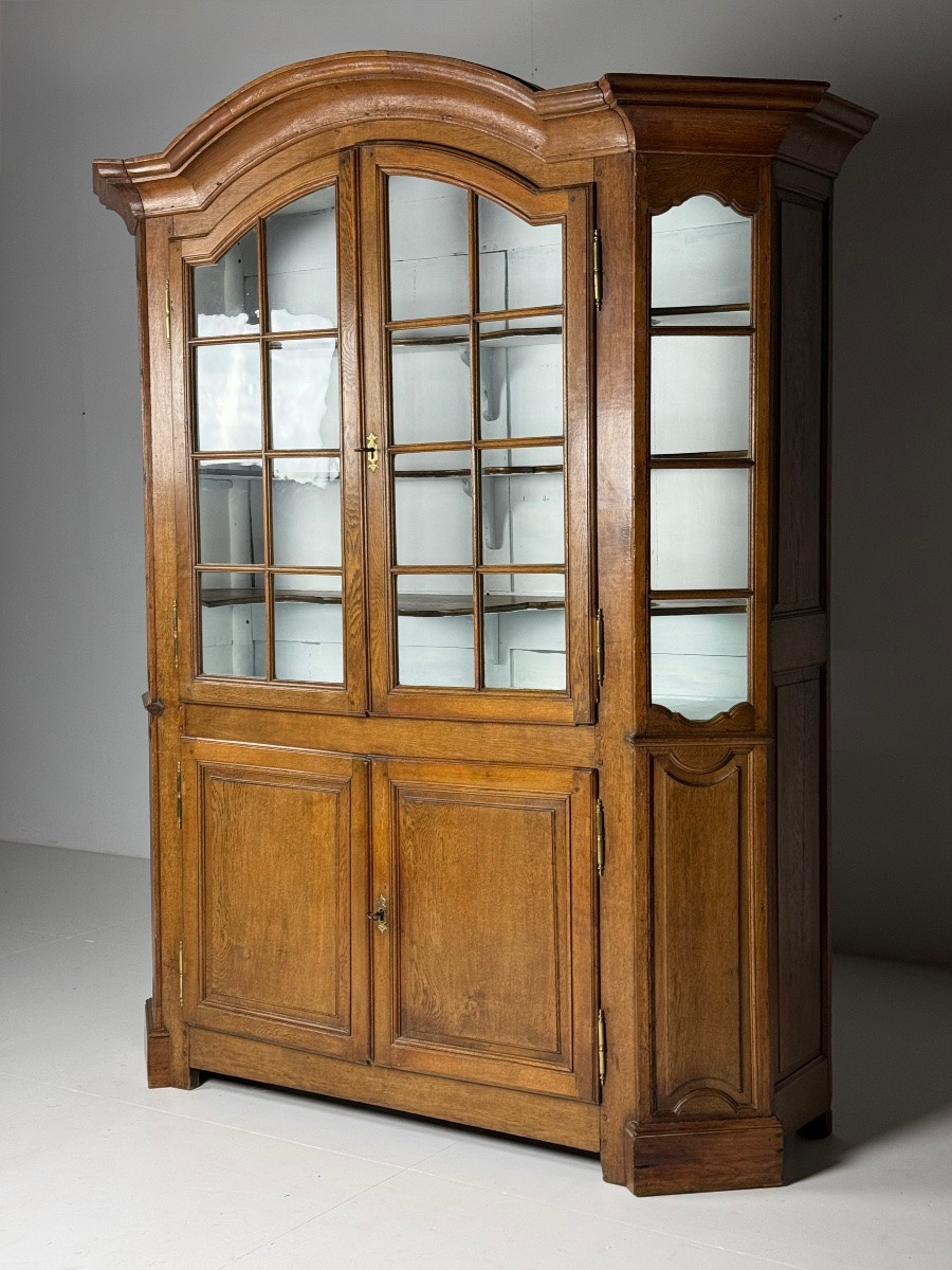 Vitrine en chêne belge-photo-3