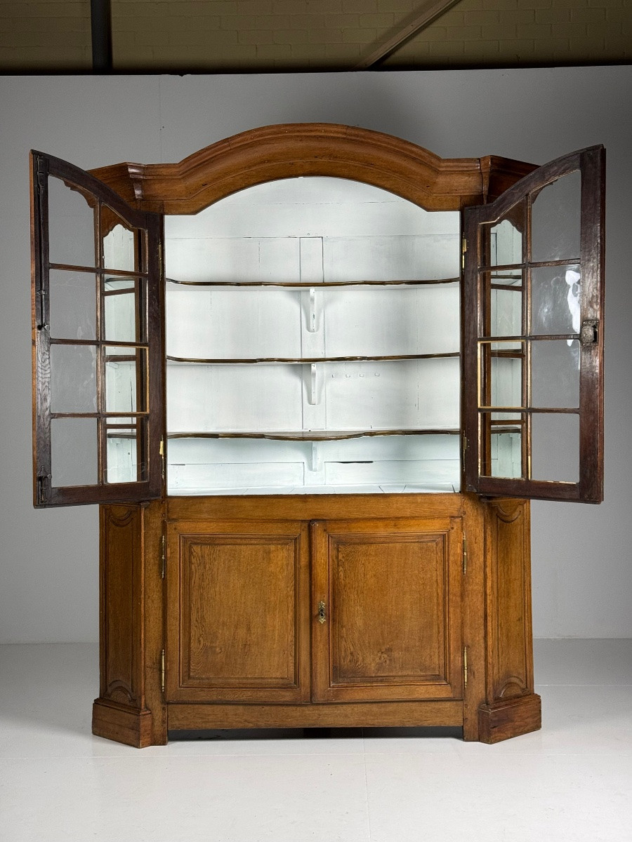 Vitrine en chêne belge-photo-4