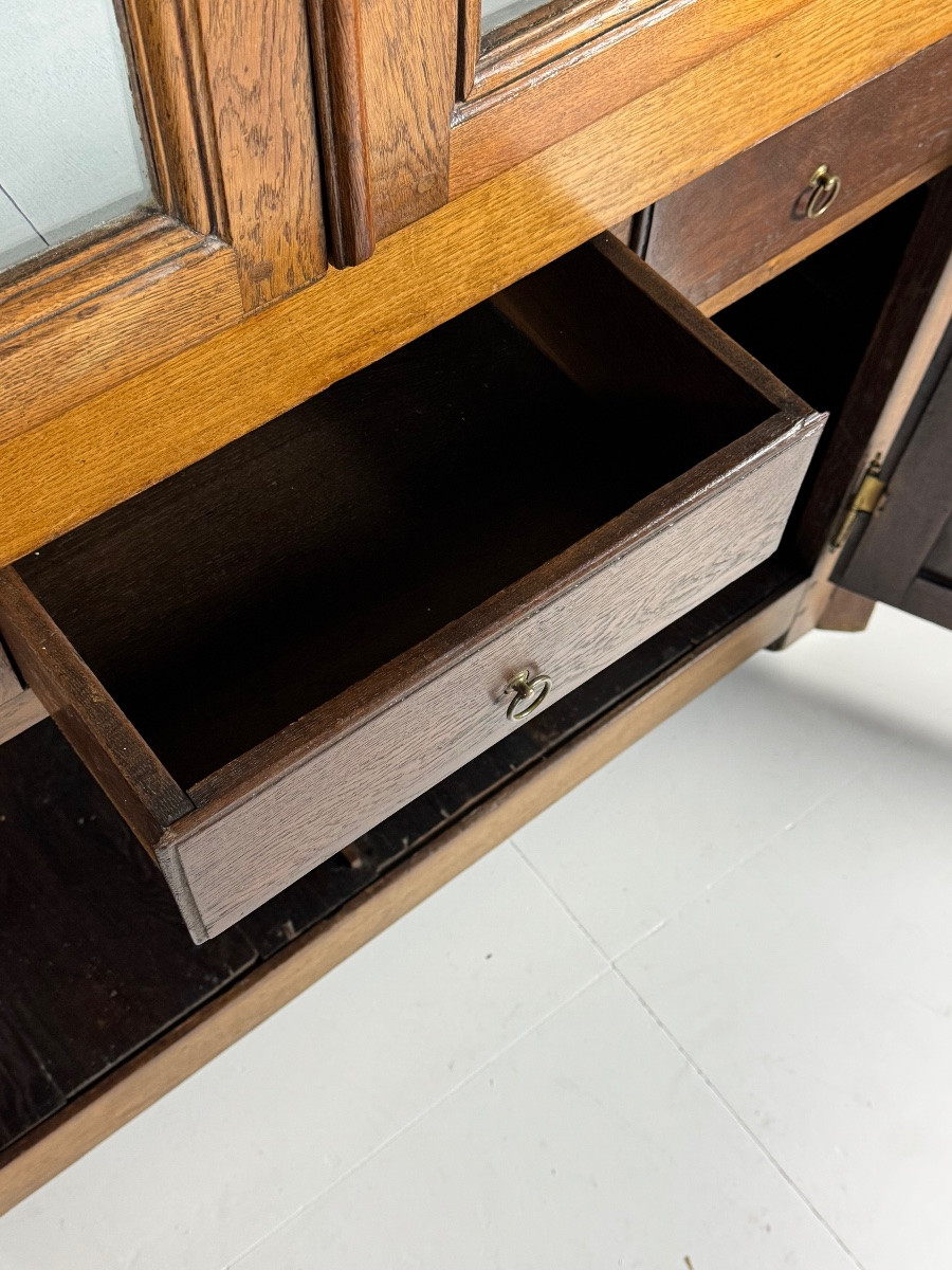 Vitrine en chêne belge-photo-3