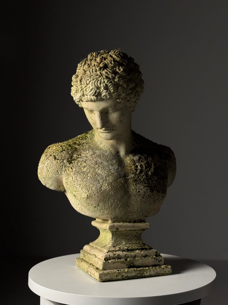 Buste en plâtre d'Hermès-photo-4