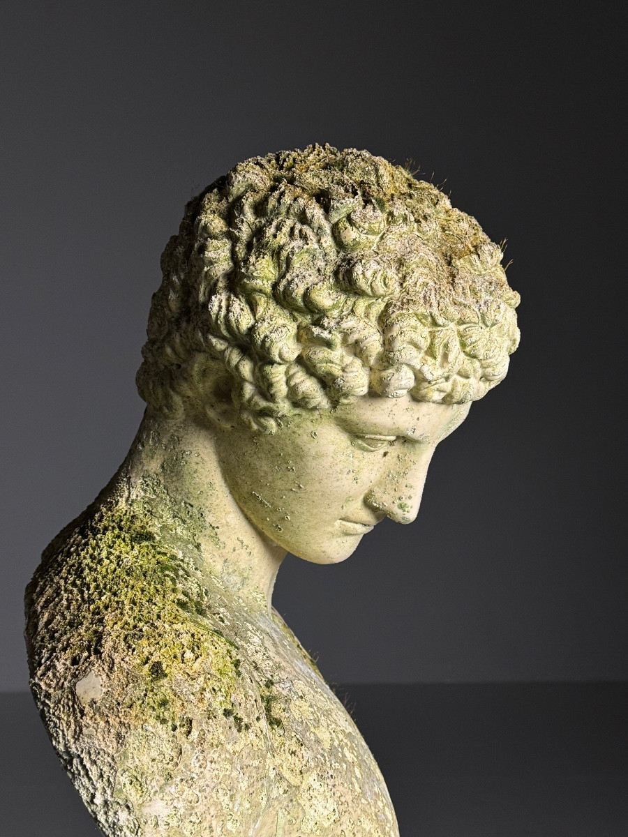 Buste en plâtre d'Hermès-photo-7