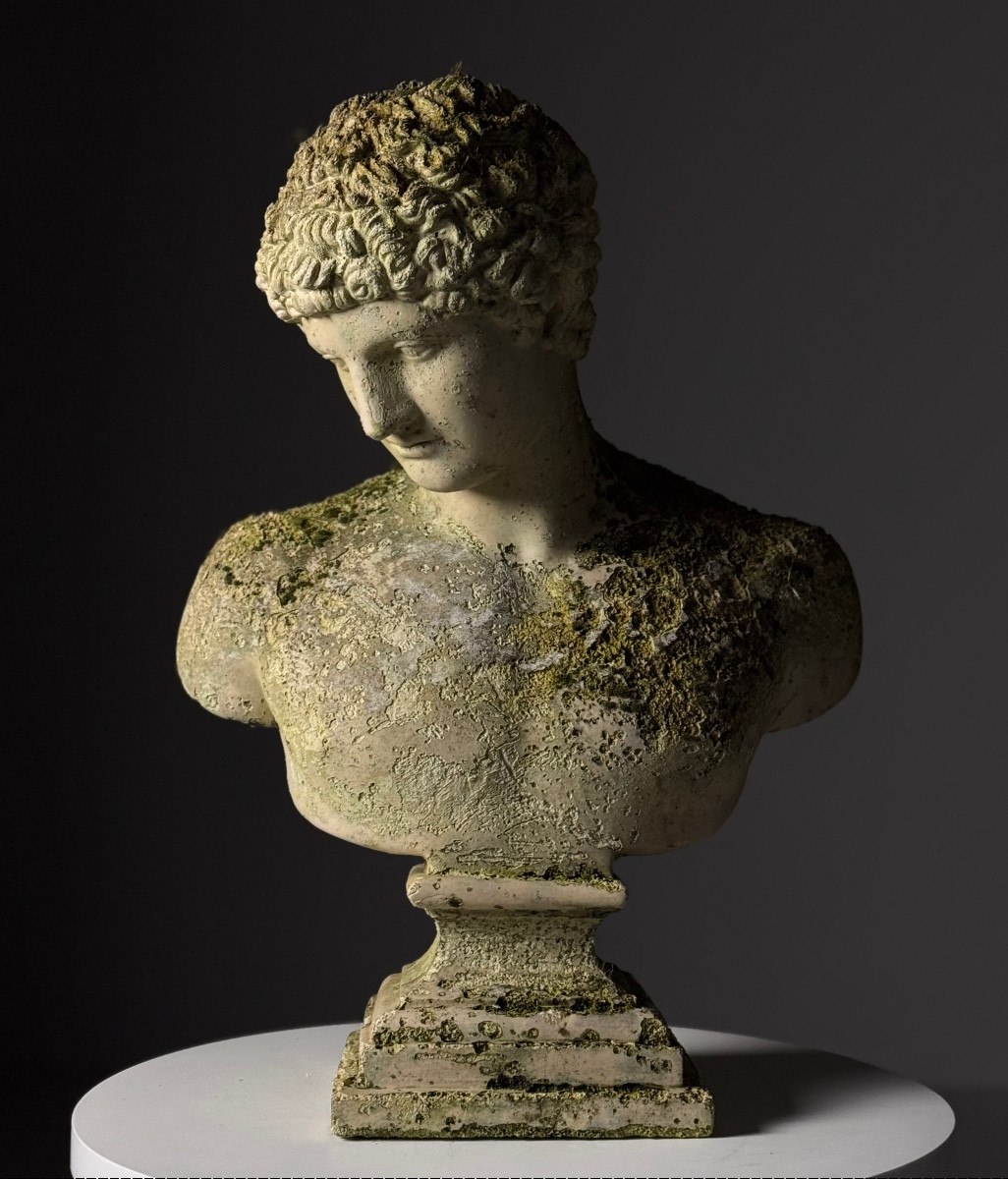 Buste en plâtre d'Hermès