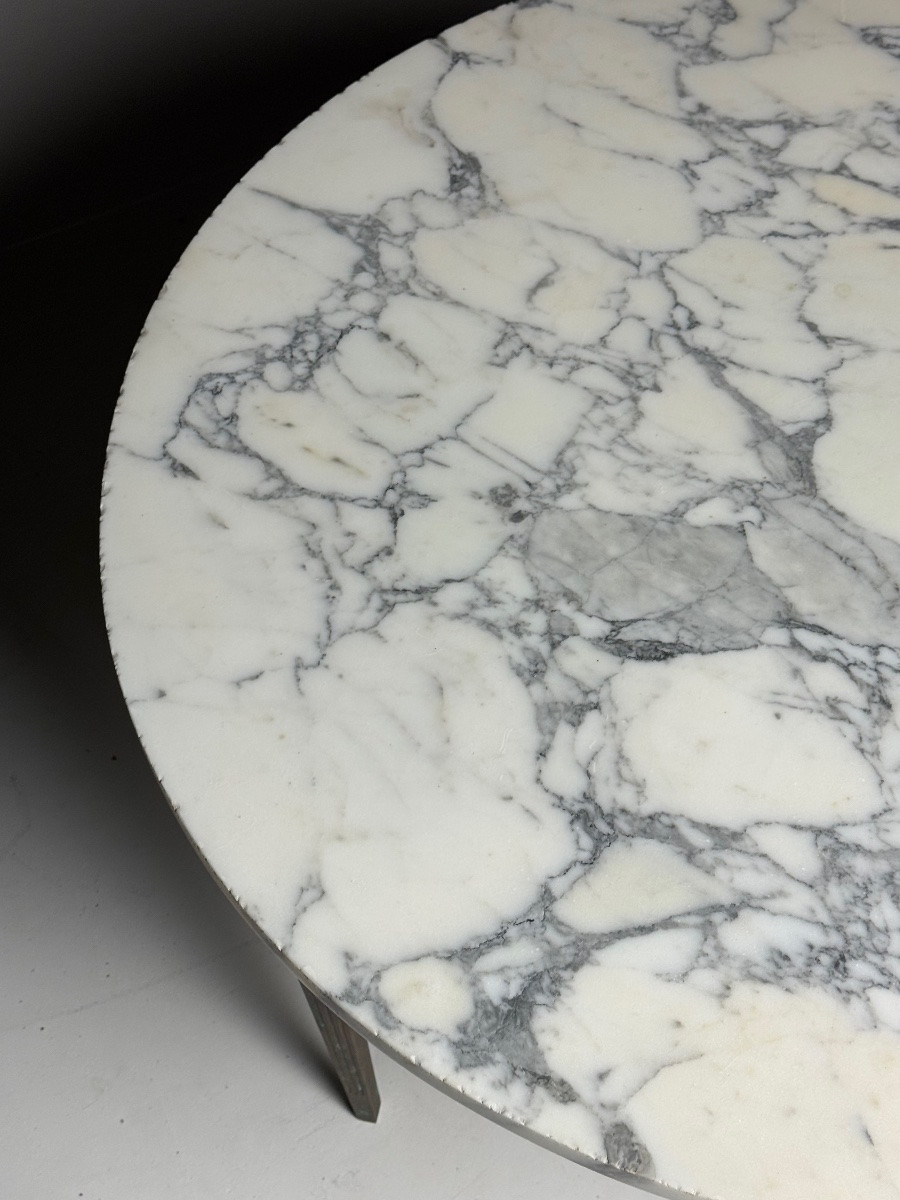 Table basse vintage en marbre-photo-3