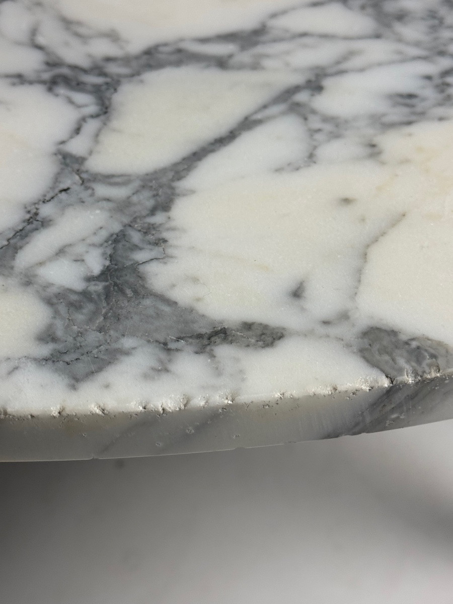 Table basse vintage en marbre-photo-4