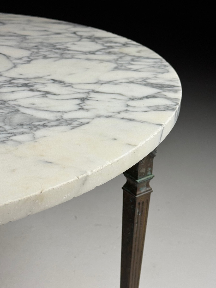 Table basse vintage en marbre-photo-7