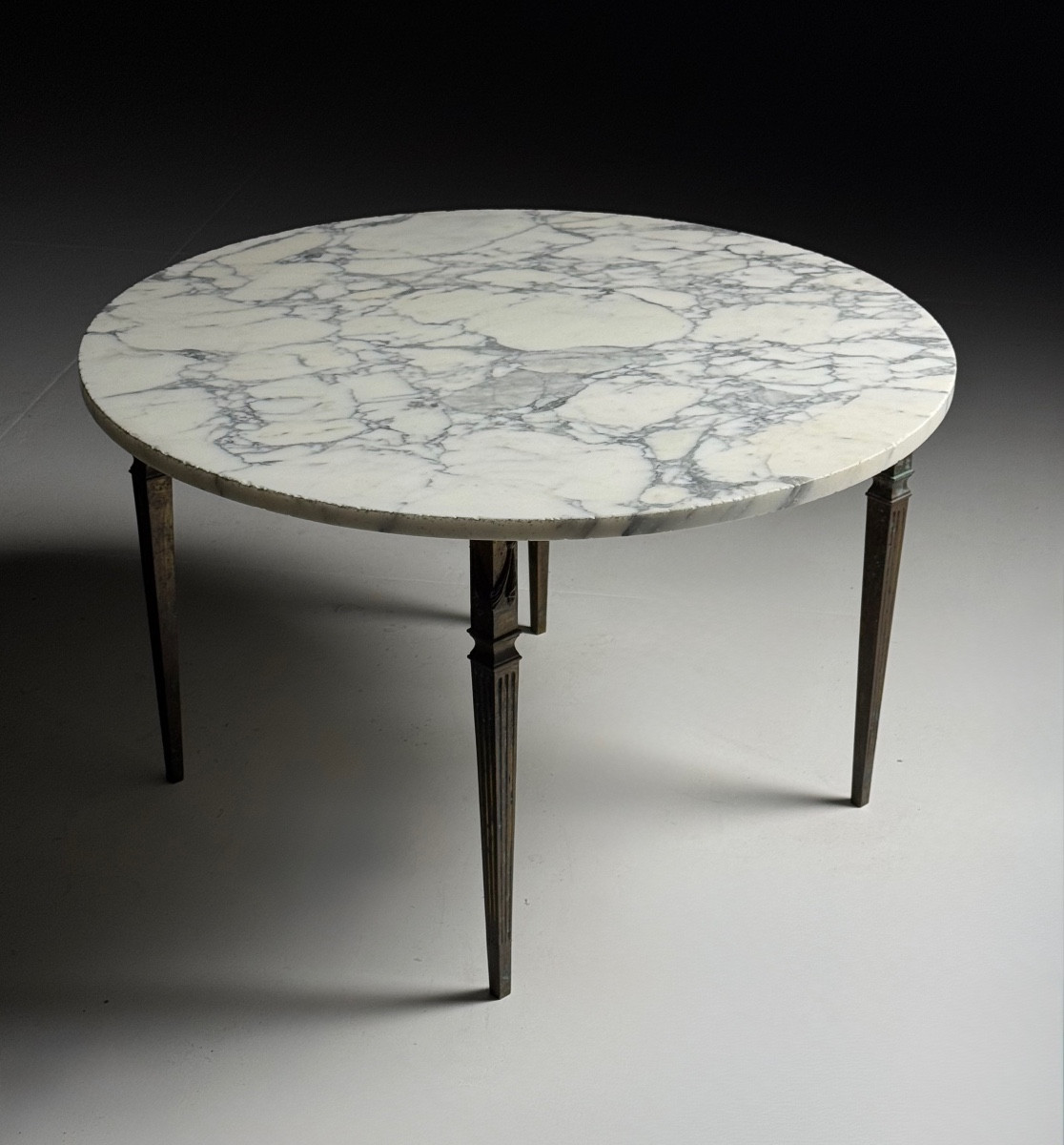 Table basse vintage en marbre