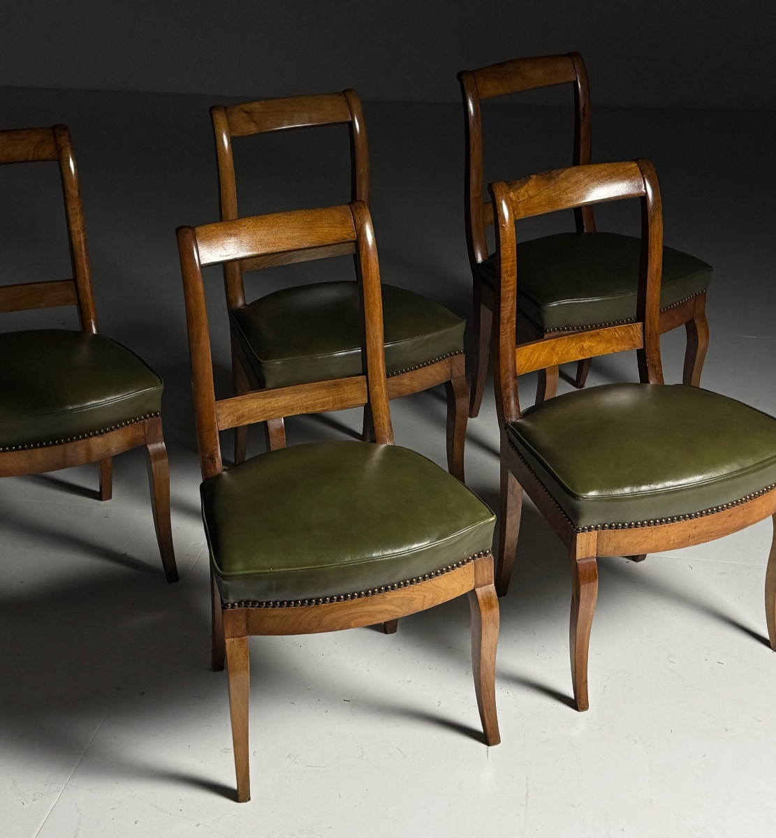 Lot de 5 chaises de salle à manger français