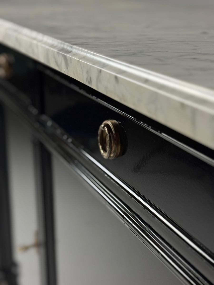 Louis XVI Style Sideboard Black-photo-2