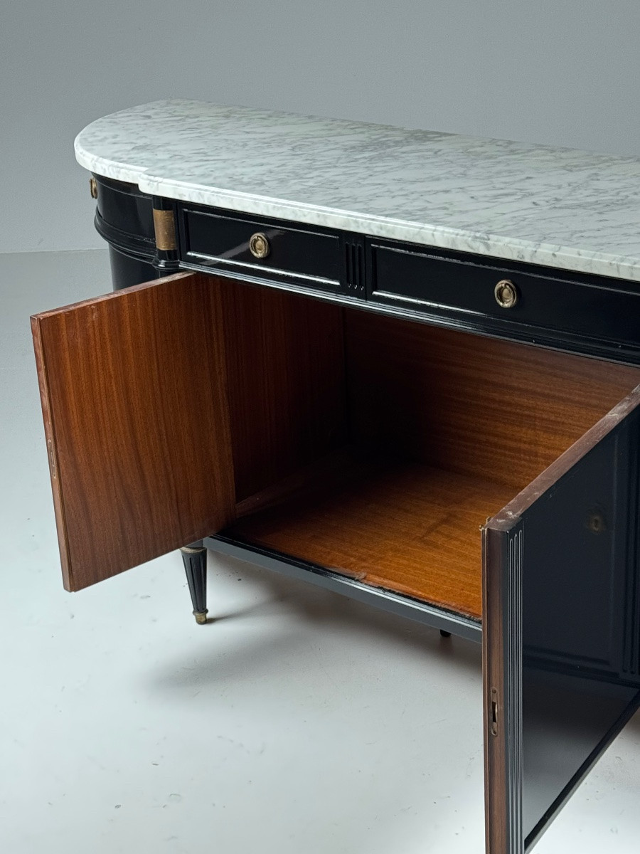 Louis XVI Style Sideboard Black-photo-3