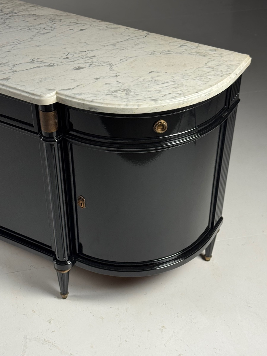 Louis XVI Style Sideboard Black-photo-7