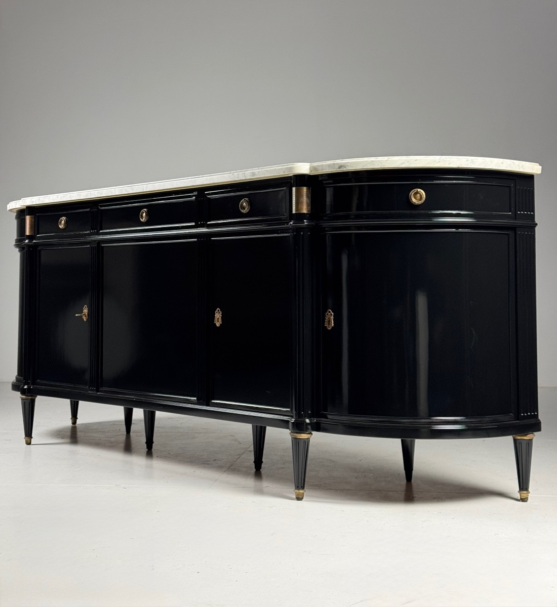 Louis XVI Style Sideboard Black