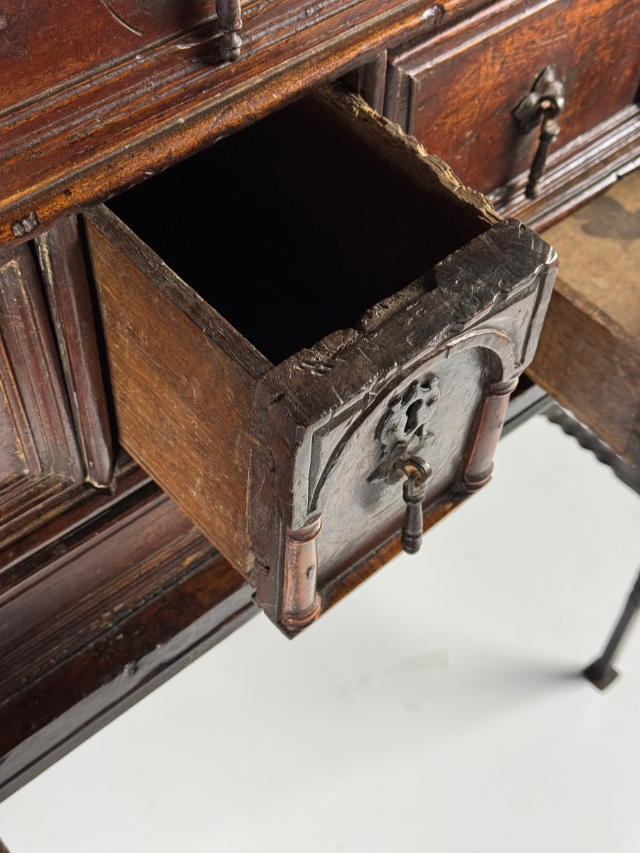 Spanish Vargueño, Circa 1700, Walnut Wood-photo-2