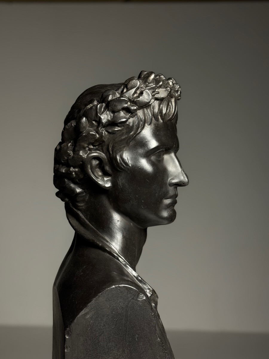 Plaster Statue Of The Roman Emperor Augustus, Circa 1900-photo-4