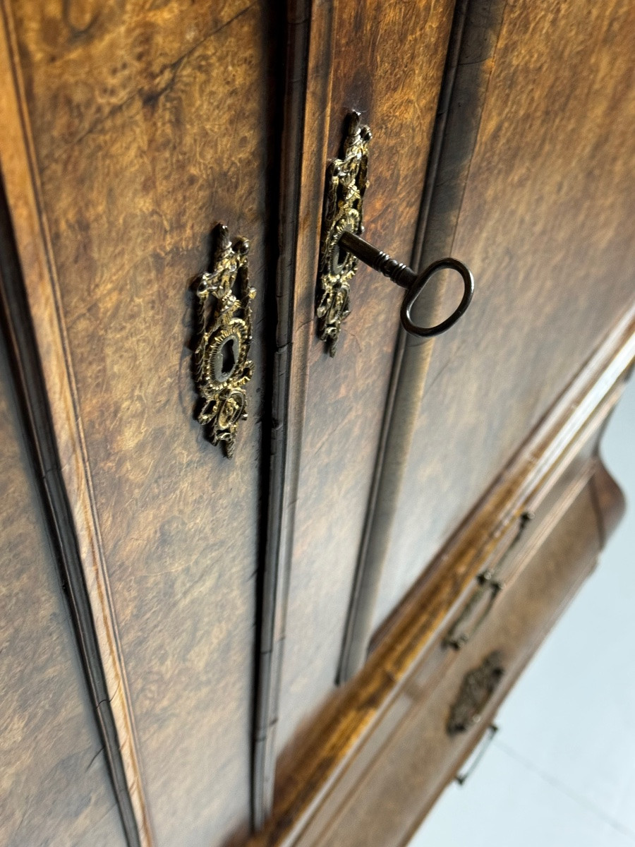 Cabinet hollandais, vers 1780, noyer-photo-2