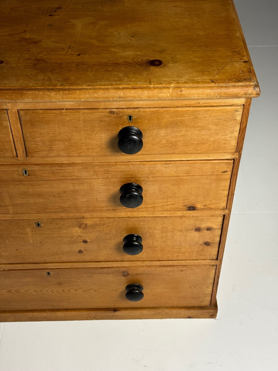 19th Century English Pine Chest Of Drawers-photo-5