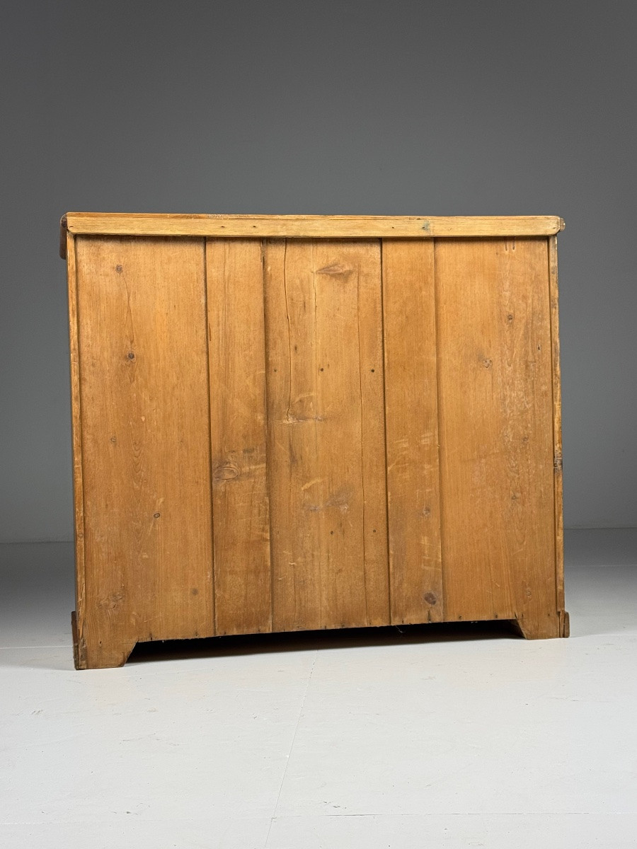 19th Century English Pine Chest Of Drawers-photo-7