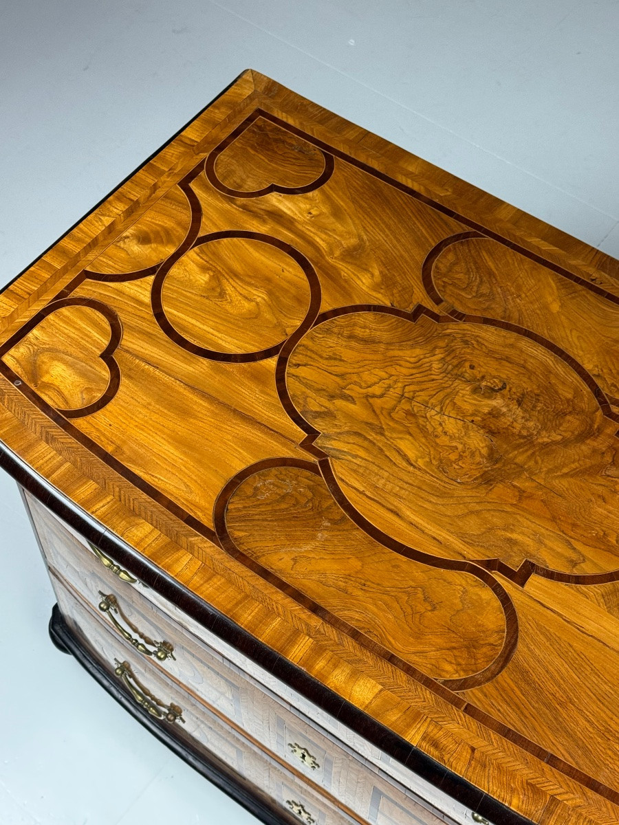18th Century Marquetry Chest Of Drawers-photo-3