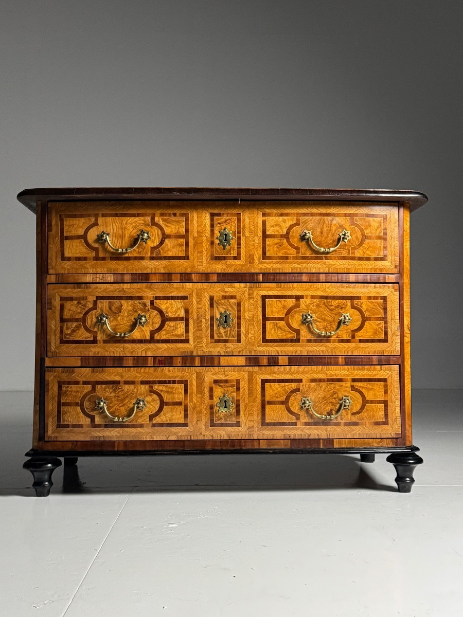 18th Century Marquetry Chest Of Drawers-photo-4