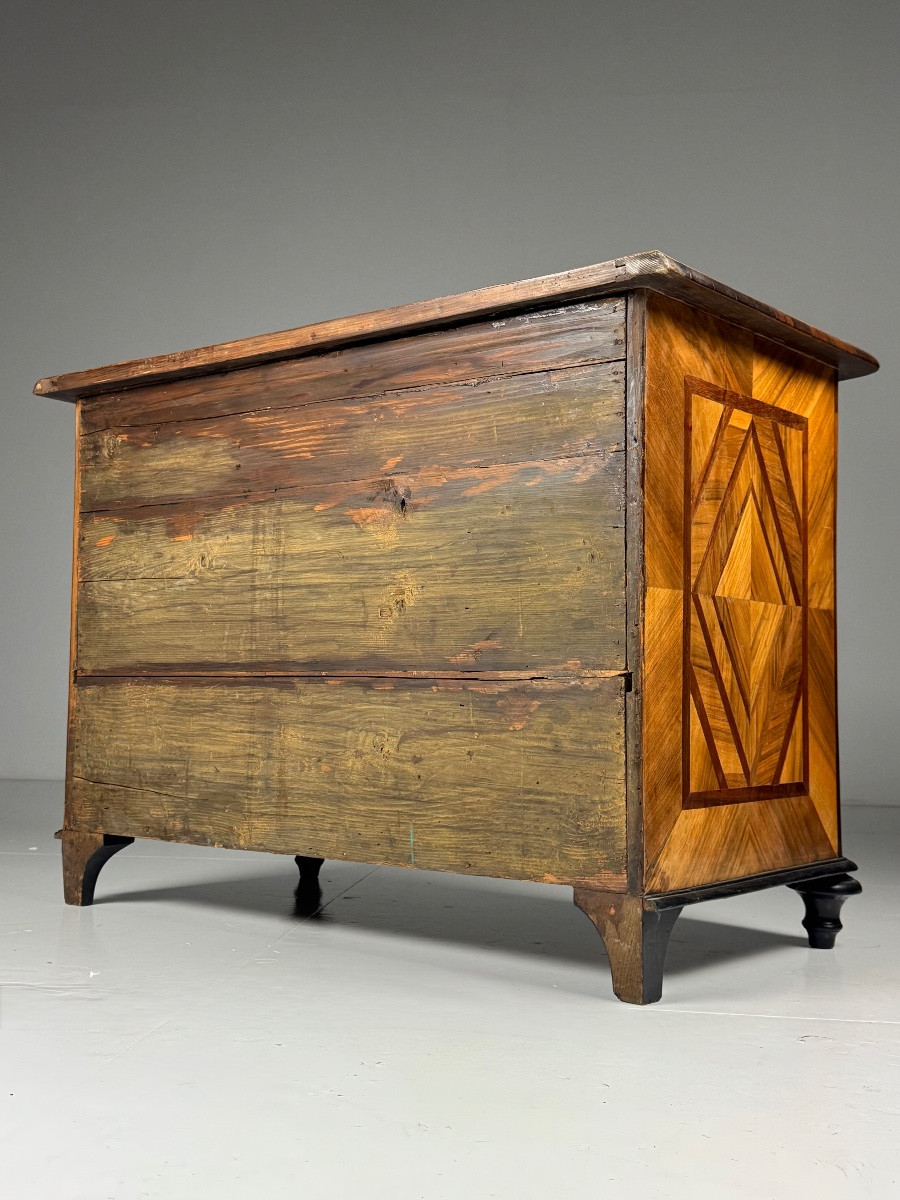 18th Century Marquetry Chest Of Drawers-photo-1