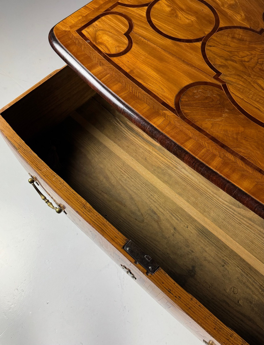 18th Century Marquetry Chest Of Drawers-photo-4