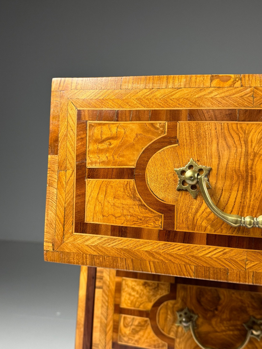 18th Century Marquetry Chest Of Drawers-photo-5