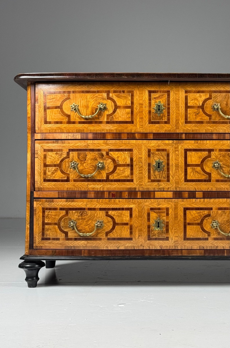 18th Century Marquetry Chest Of Drawers-photo-6