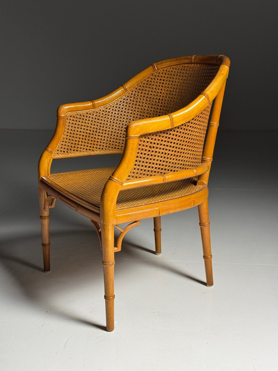 4 chaises en Faux bambou-photo-4