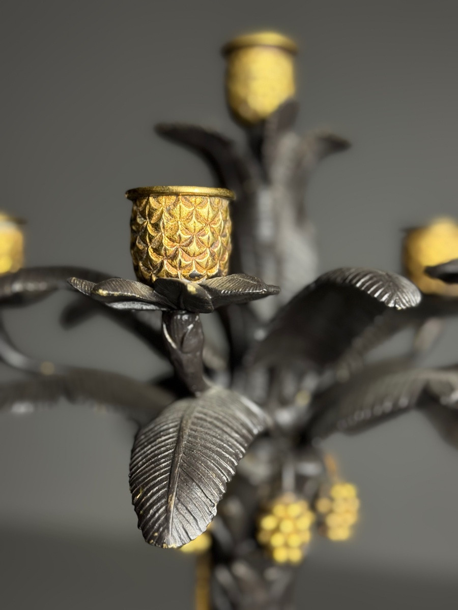 Candélabres en bronze d'Urmulu, XIXe siècle-photo-1