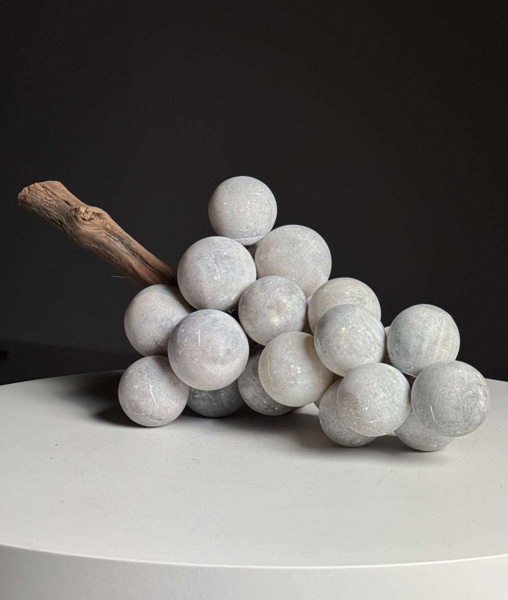 Bunch Of Alabaster Gray Grapes