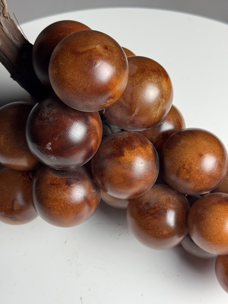 Bunch Of Grapes In Brown Alabaster-photo-5