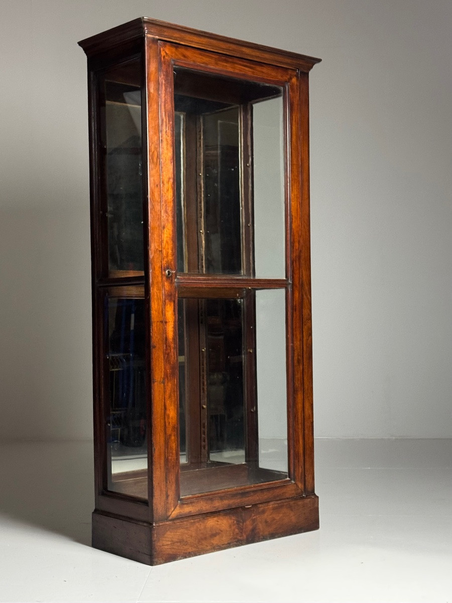 Lot de 2 vitrines en acajou du XIXe siècle-photo-1