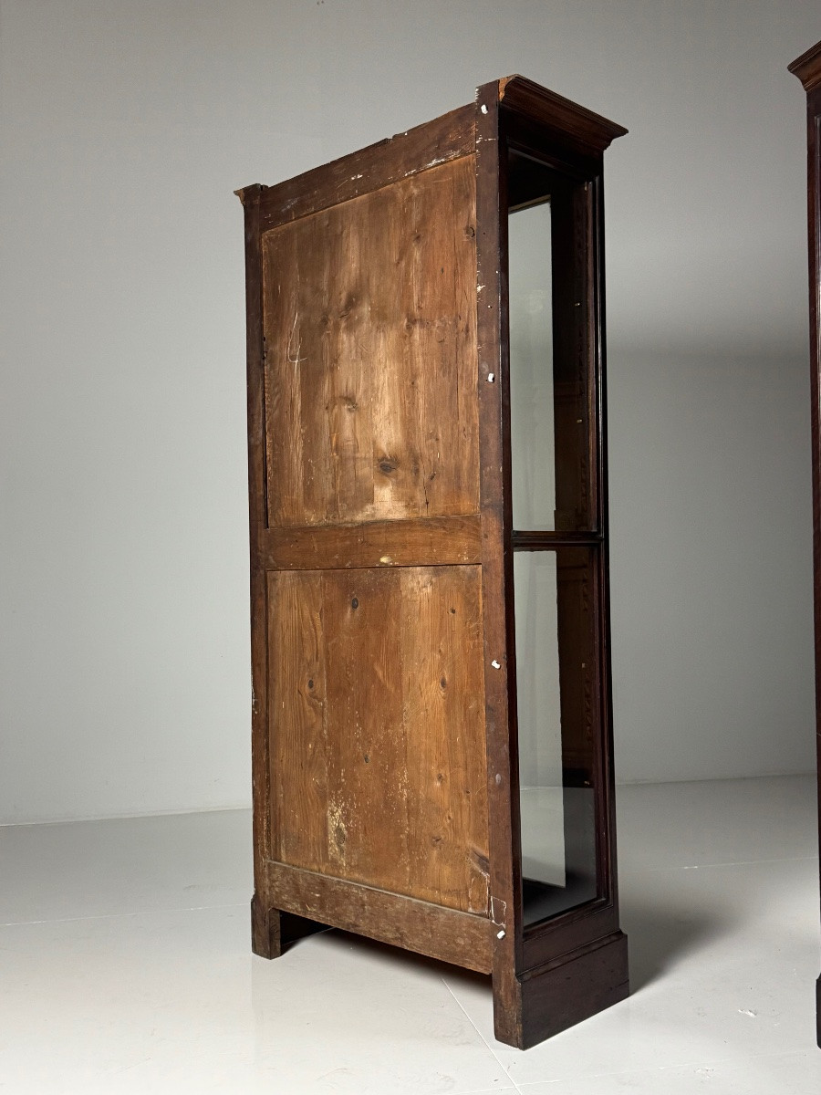 Lot de 2 vitrines en acajou du XIXe siècle-photo-6