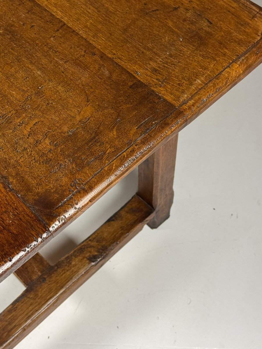 Table monastique en chêne, 200 cm-photo-1