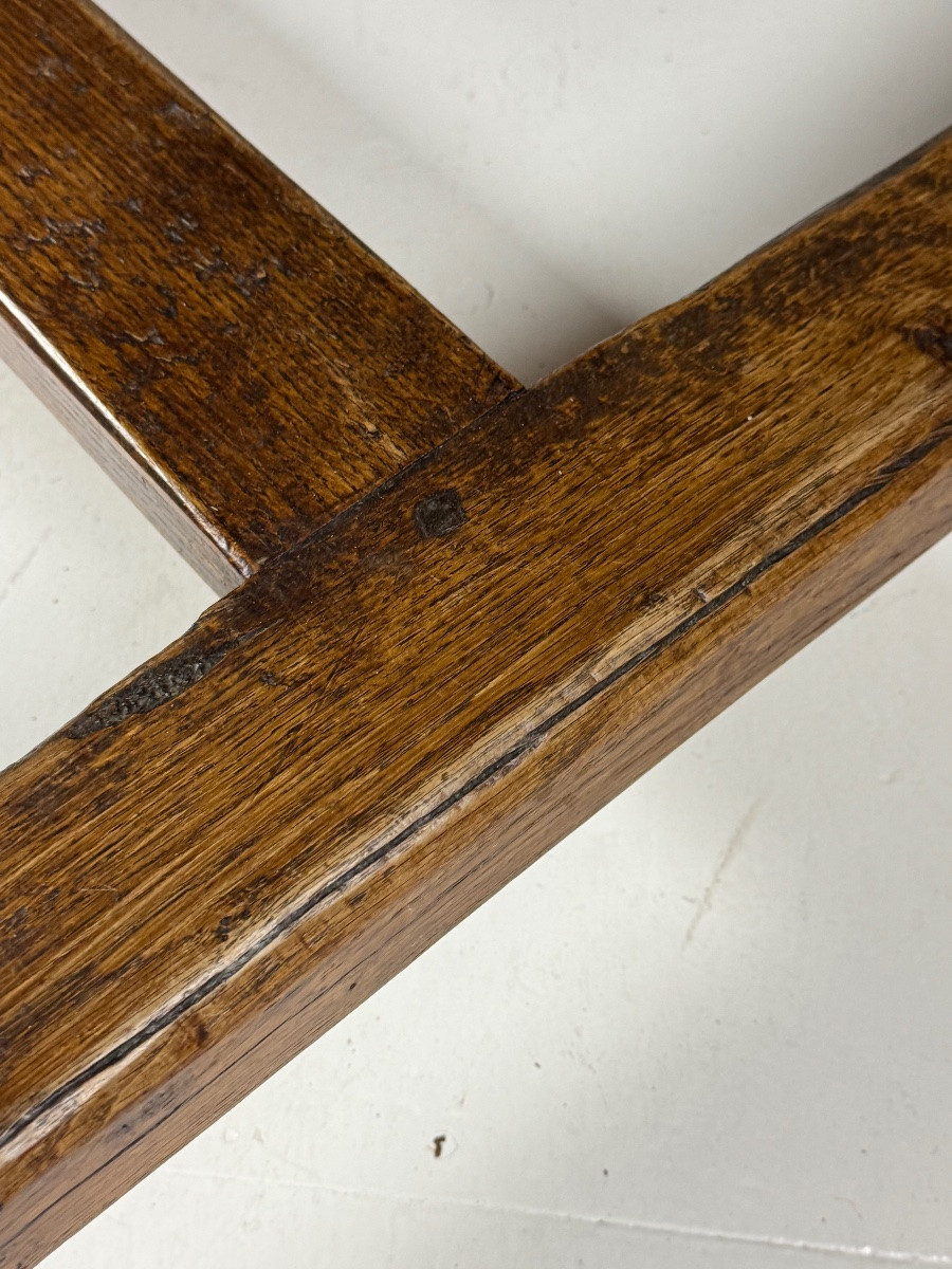 Table monastique en chêne, 200 cm-photo-6