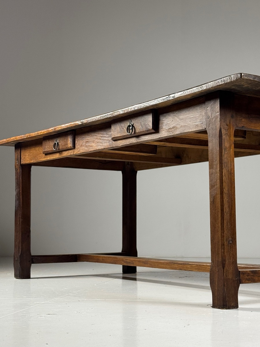 Table monastique en chêne, 200 cm-photo-7