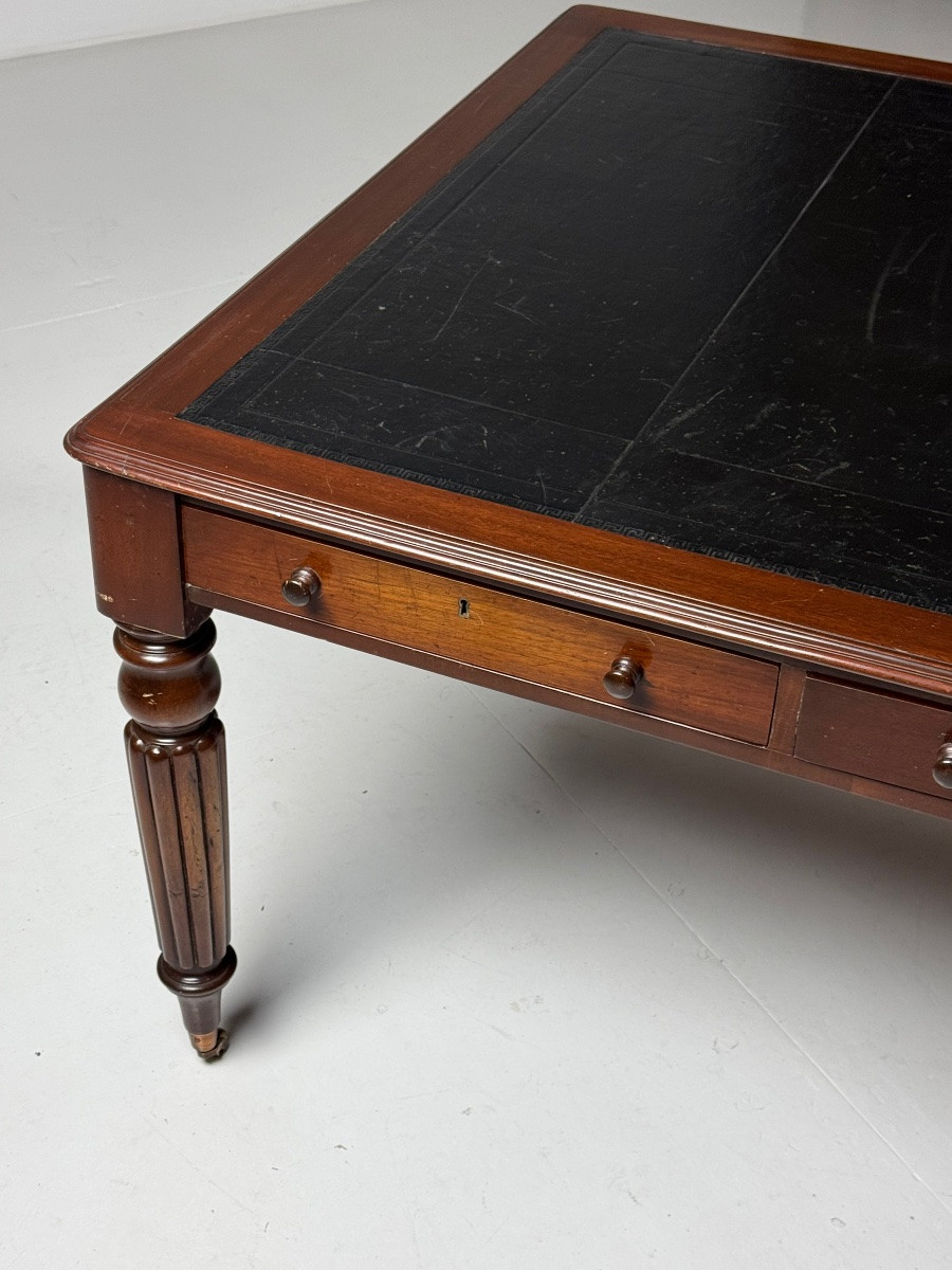 English Mahogany Desk, Circa 1900-photo-4