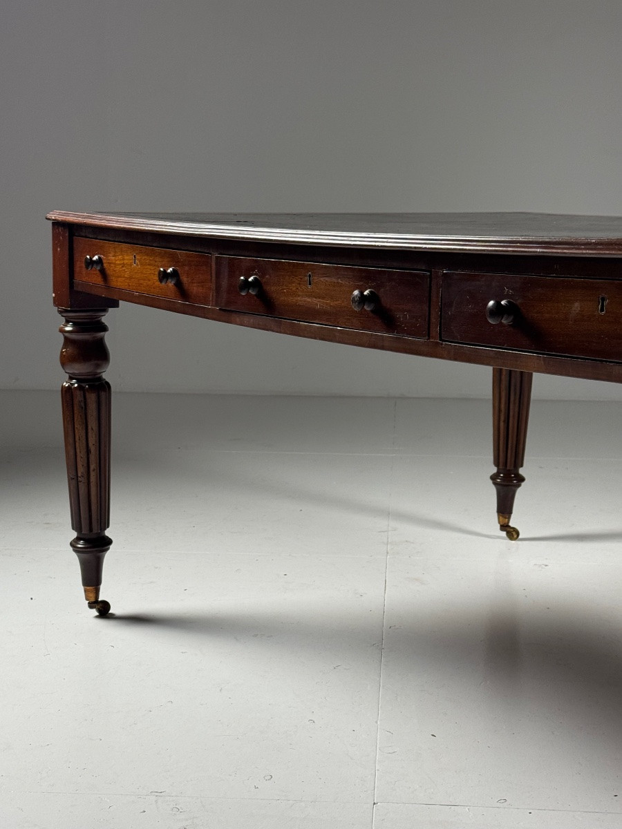 English Mahogany Desk, Circa 1900-photo-3