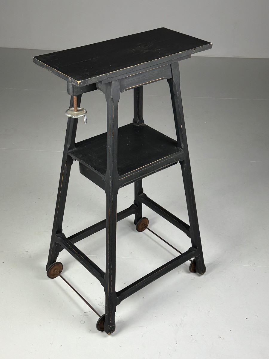 Colonne standard pour sculpture, noire-photo-2
