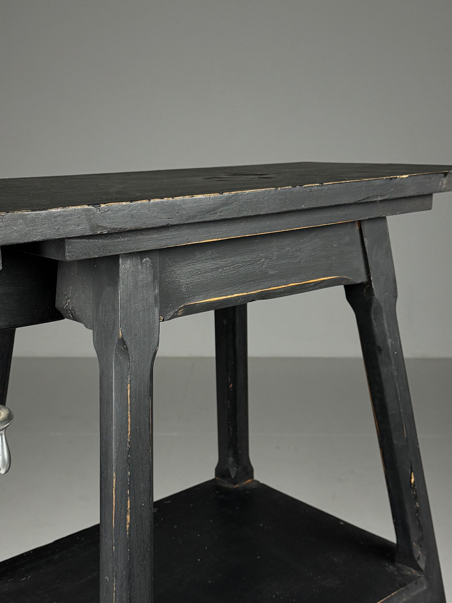 Colonne standard pour sculpture, noire-photo-3