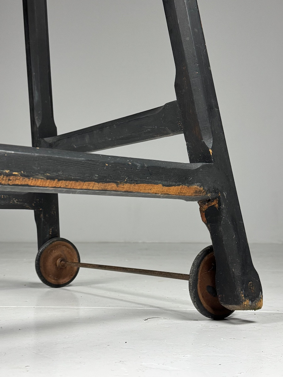 Colonne standard pour sculpture, noire-photo-2
