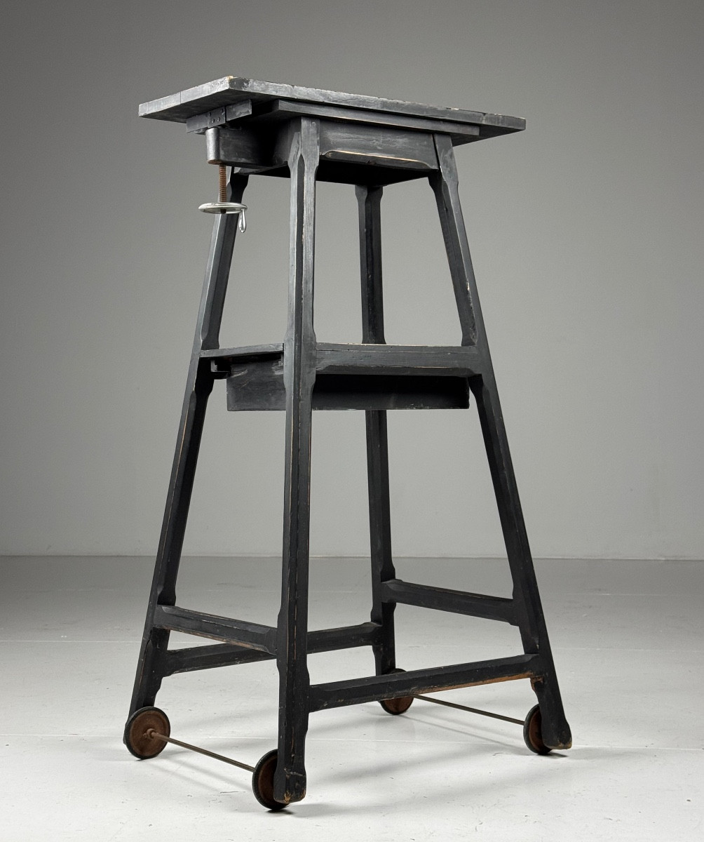 Colonne standard pour sculpture, noire