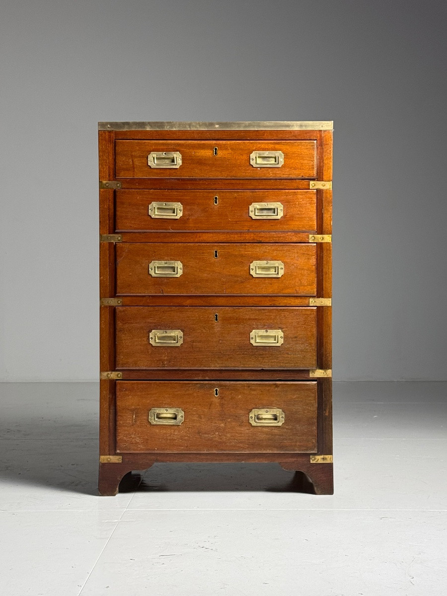 Mahogany Country Chest Of Drawers, 19th Century-photo-3
