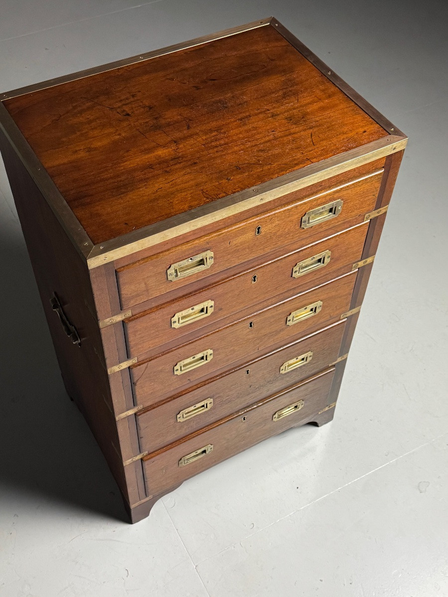 Mahogany Country Chest Of Drawers, 19th Century-photo-4