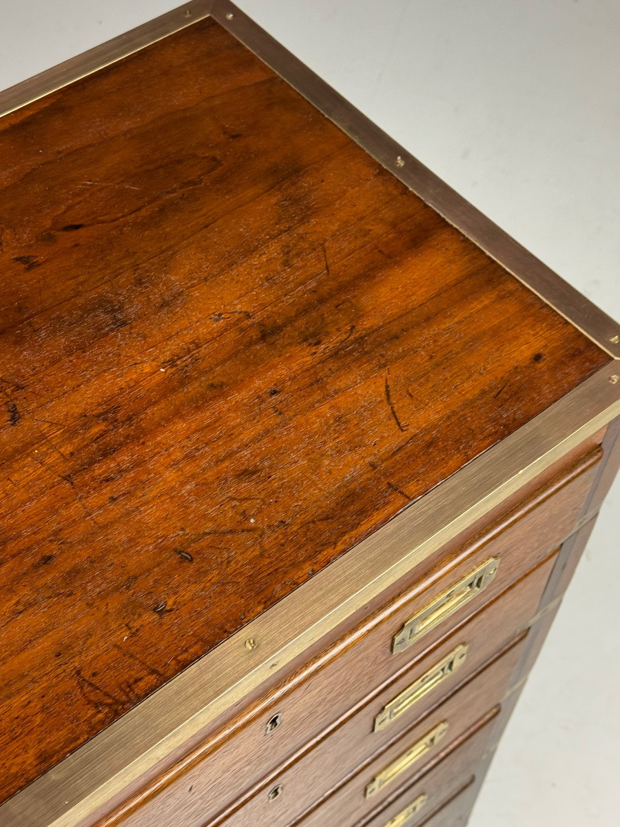 Mahogany Country Chest Of Drawers, 19th Century-photo-2