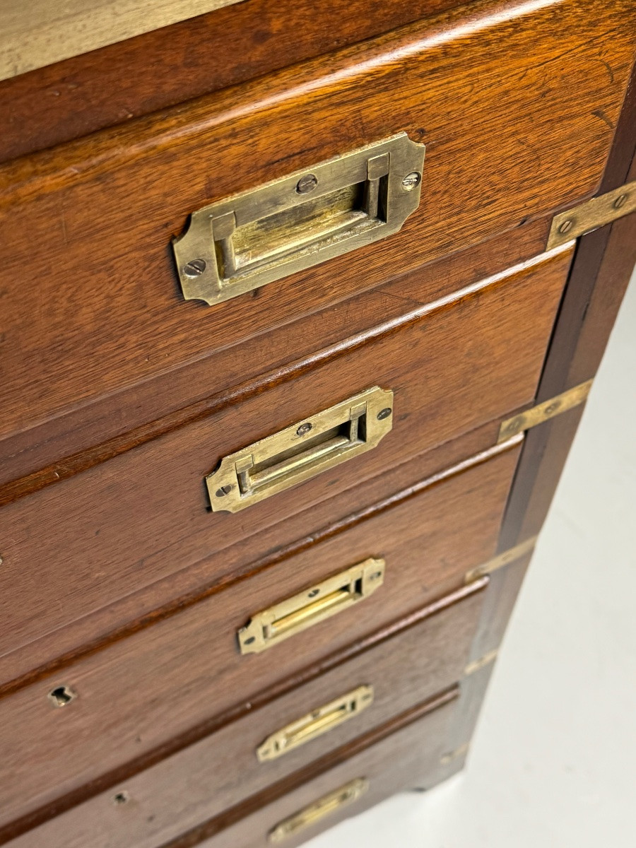 Mahogany Country Chest Of Drawers, 19th Century-photo-5