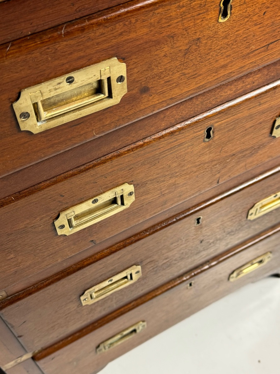 Mahogany Country Chest Of Drawers, 19th Century-photo-7