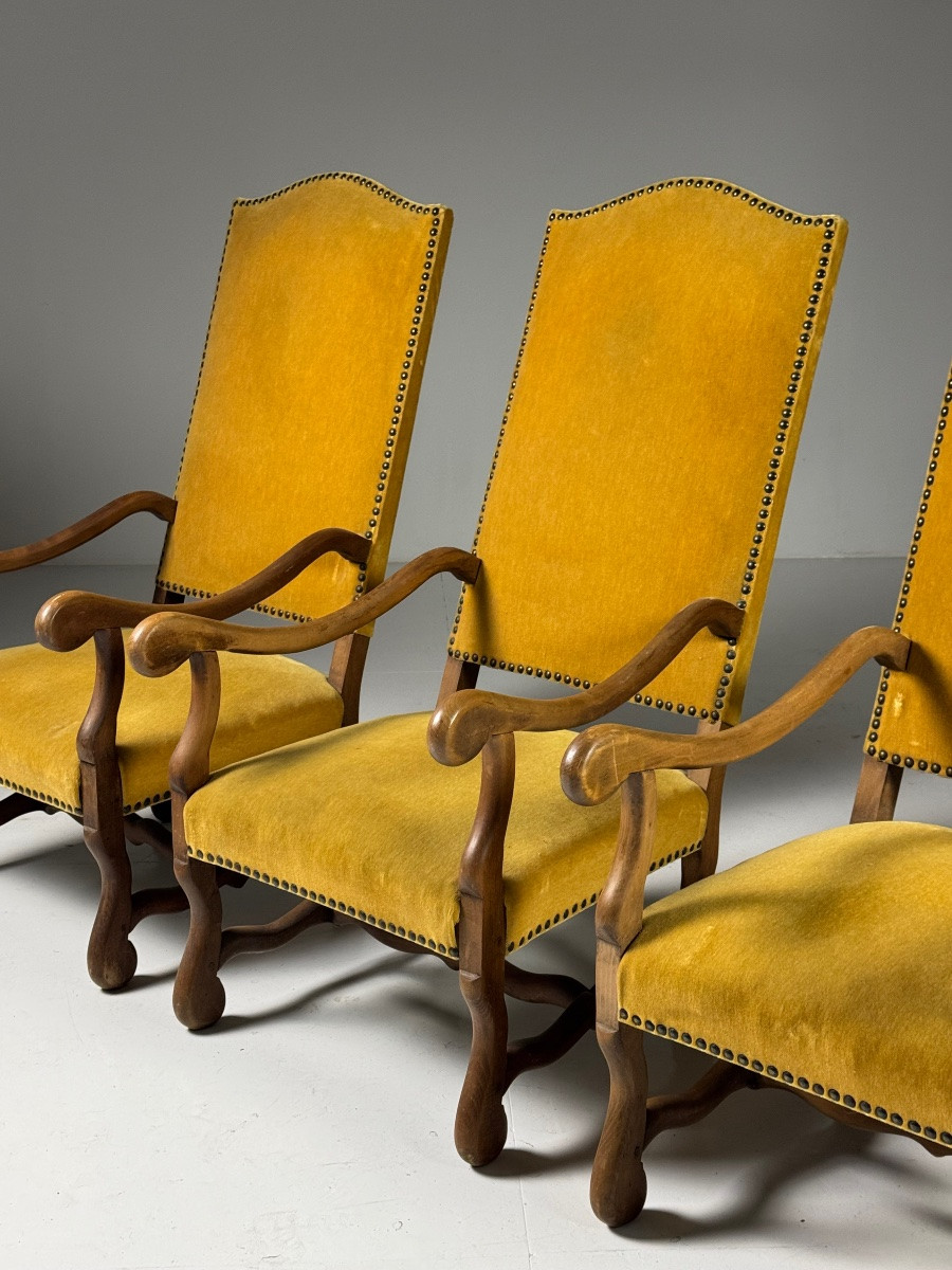 Sheepskin Bone 4x Classic Armchairs-photo-8
