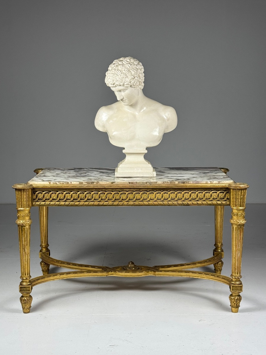 Louis XVI Style Coffee Table, 20th Century-photo-3